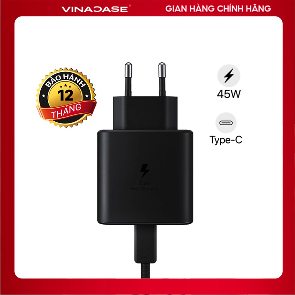Bộ sạc nhanh PD 45W dành cho điện thoại Samsung.