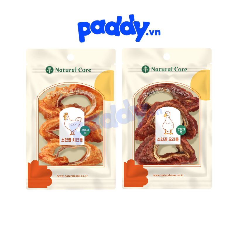 Natural Core Dog Treats Beef Cartilage Rolls 65g