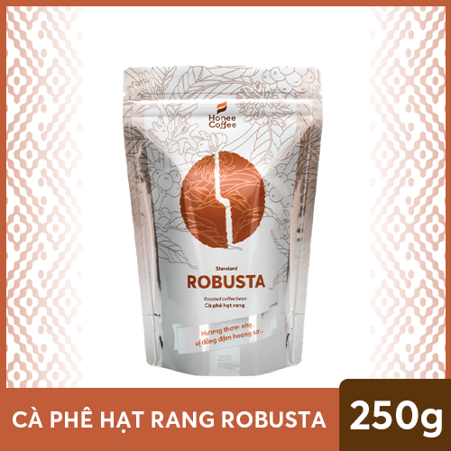 Cà Phê Hạt Rang Robusta Cơ Bản -  250g/500g/1kg - Honee Coffee