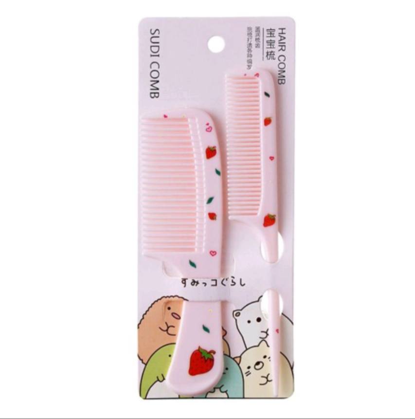 Set 2 Lược Chải Tóc Họa Tiết Kute
