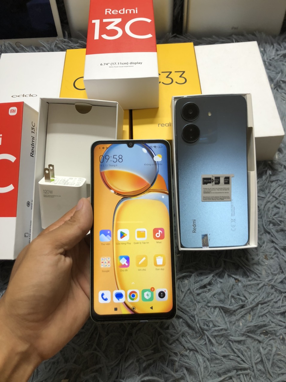 [ giảm thêm 350k phí sàn] điện thoại Xiaomi Redme 13C Ram 8GB /  256GB mới Fullbox 2 sim pin khủng 50000mah Liên Quân-PUBG-Free Fire mướt