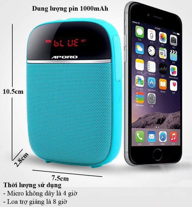Máy Trợ giảng không dây Aporo T2 UHF có Bluetooth