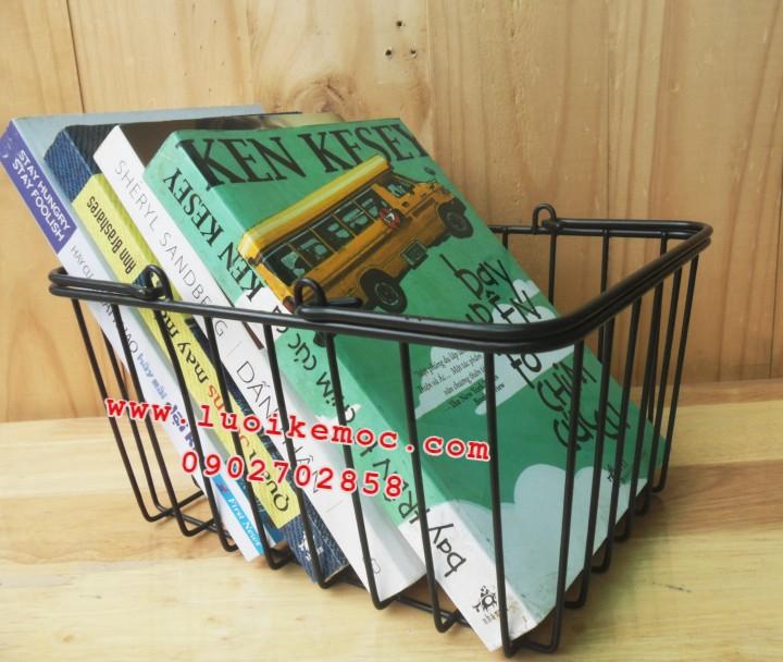 Giỏ siêu thị x1 đen hồng trắng