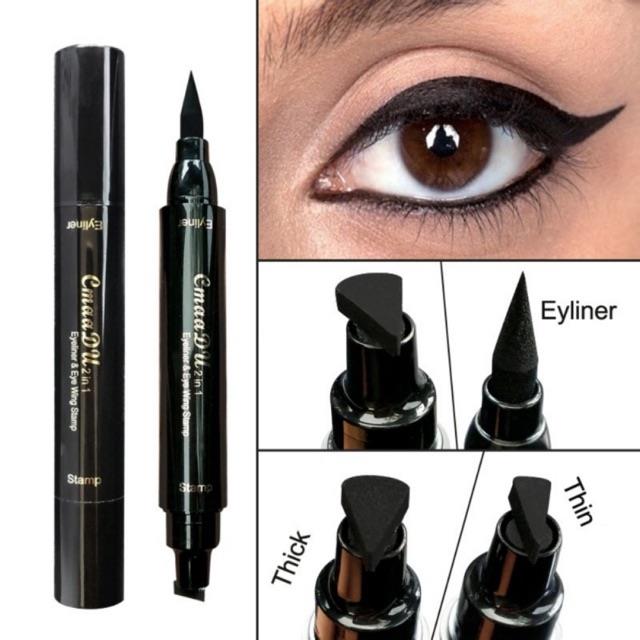™℗™ Bút kẻ mắt 2 đầu chấm đuôi mắt chống trôi