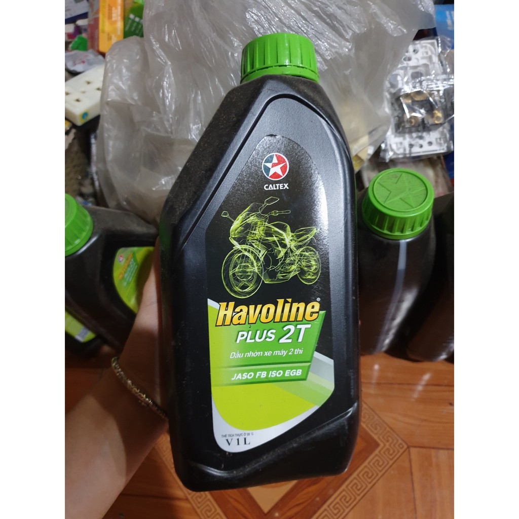 Nhớt 2 thì pha xăng Havoline Caltex Plus 2T 1 Lít