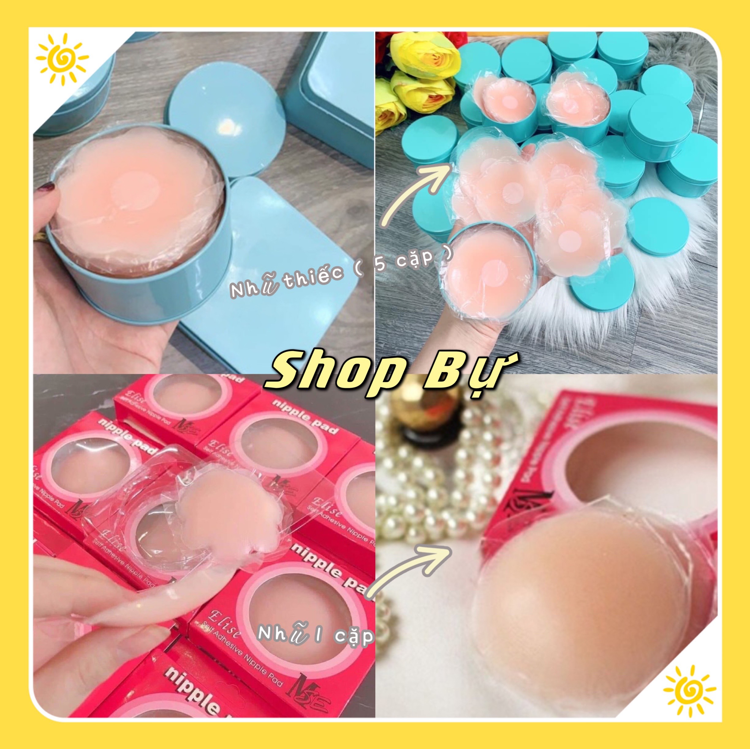 [HCM]????Miếng dán nhũ hoa✨??Miếng Dán Nhũ Hoa Silicon -
