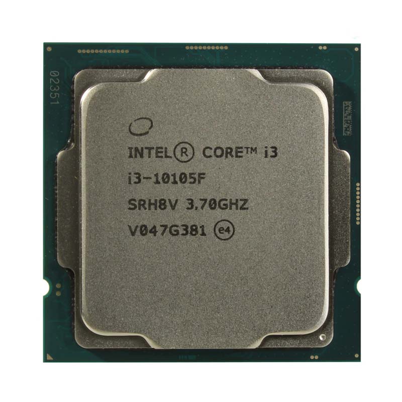 Intel Core i3 10105f CPU (tray no box)-36 months warranty