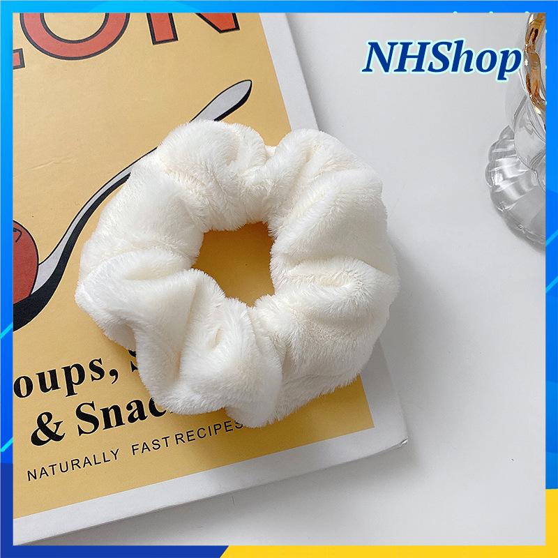 HCM Dây cột tóc lông nhung Mềm mịn XINH XINH scrunchies - NHShop