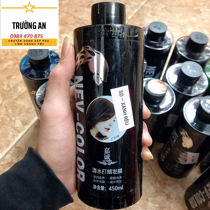 Thuốc nhuộm phủ bóng xanh rêu 5D 450ml