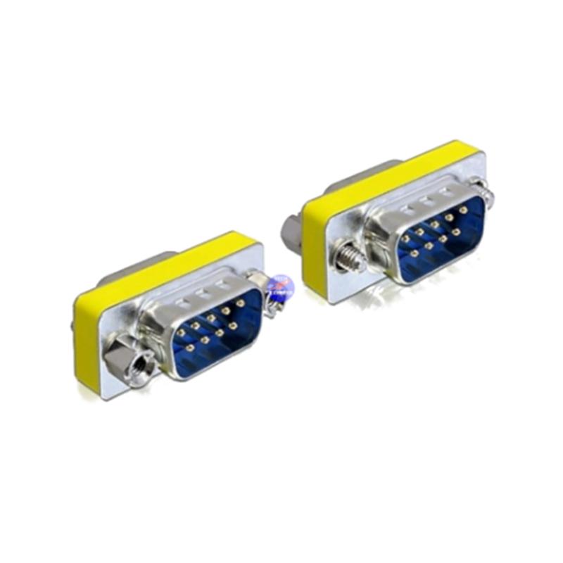Đầu nối cáp RS232/DB9 2 đầu dương (Đầu jack nối DB9 2 kim) 