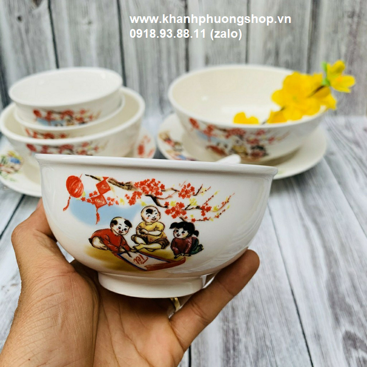 [HCM]bộ chén tô dĩa sứ - chén tô dĩa sứ