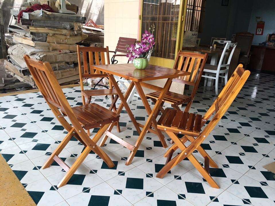 ghế xếp gỗ cafe