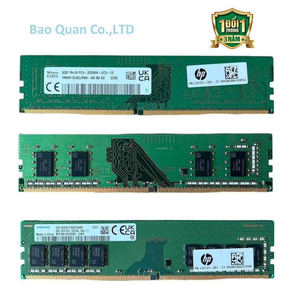 Ram pc ddr4 16gb 32gb bus 2133/2400/2666/3200 samsung hynix micron kingston - tháo máy đồng bộ - máy tính để bàn desktop