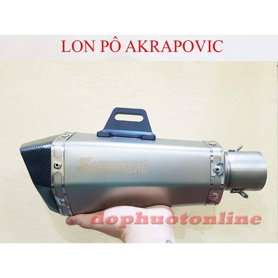 Pô Akrapovic Đùi Gà Bạc - Ak Đùi Gà 