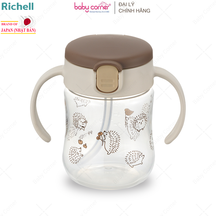Bình Ống Hút T.L.I RICHELL 200ml, Từ 7 Tháng Tuổi