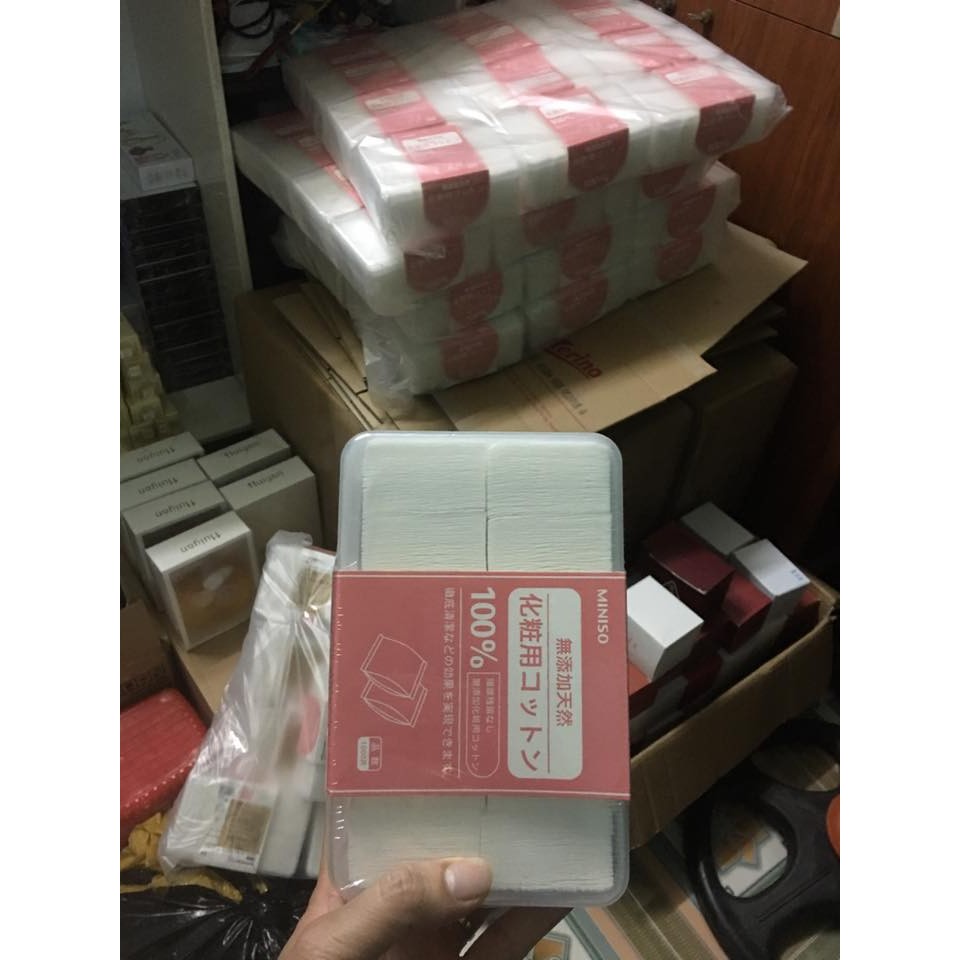 BÔNG TẨY TRANG MINISO NHẬT BẢN 475 - 1000 MIẾNG