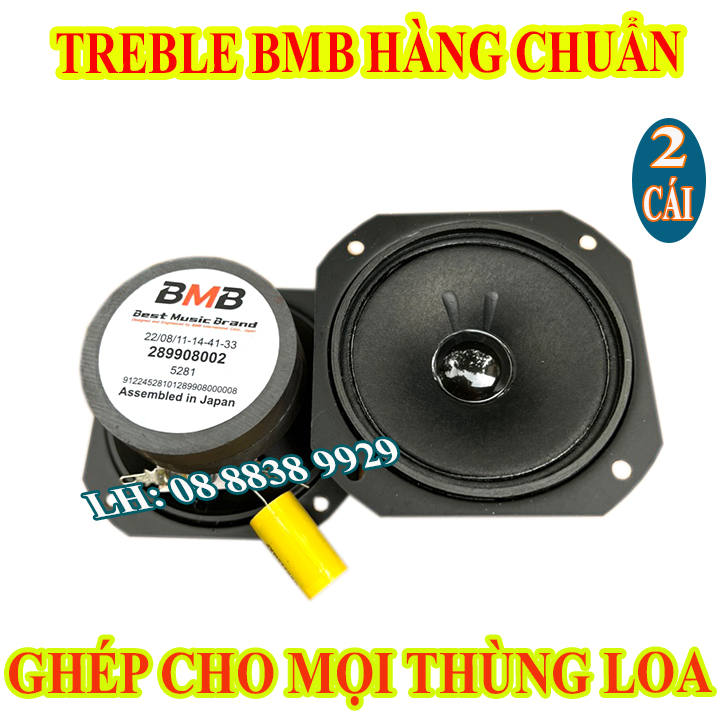 Cặp loa treble 2 từ bmb vuông cao cấp liên doanh kèm tụ - giá 2 loa