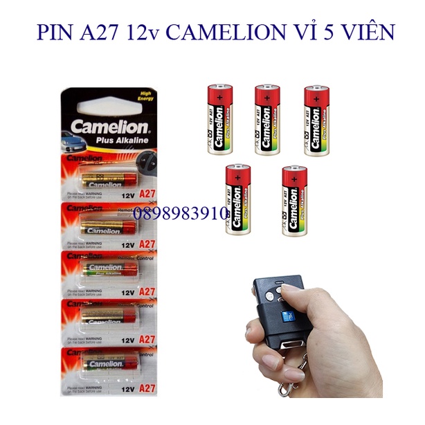 Pin 27a 12v camelion a27 vỉ 5 viên