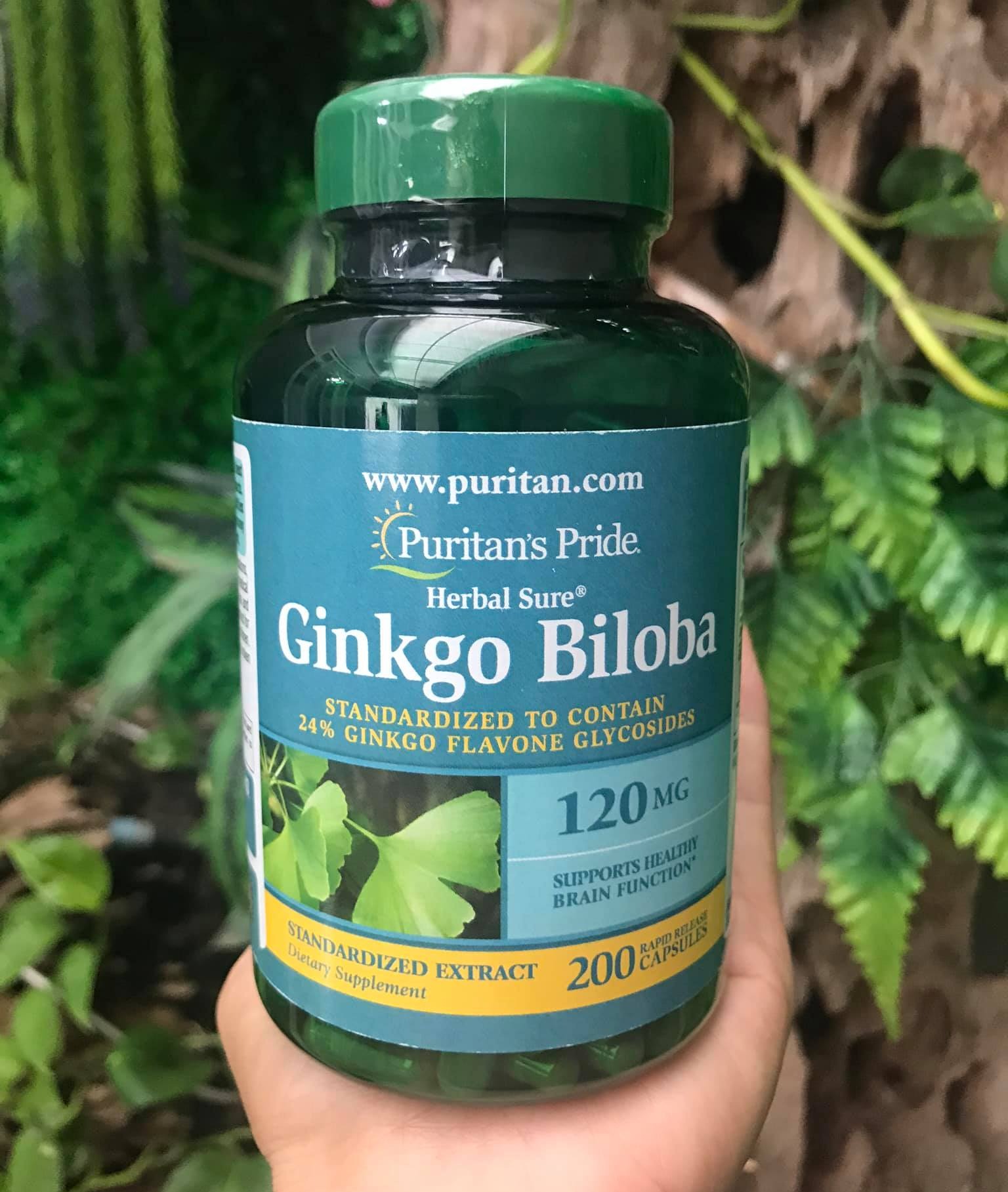 Ginkgo Biloba Puritan's Pride 200 viên Bổ não