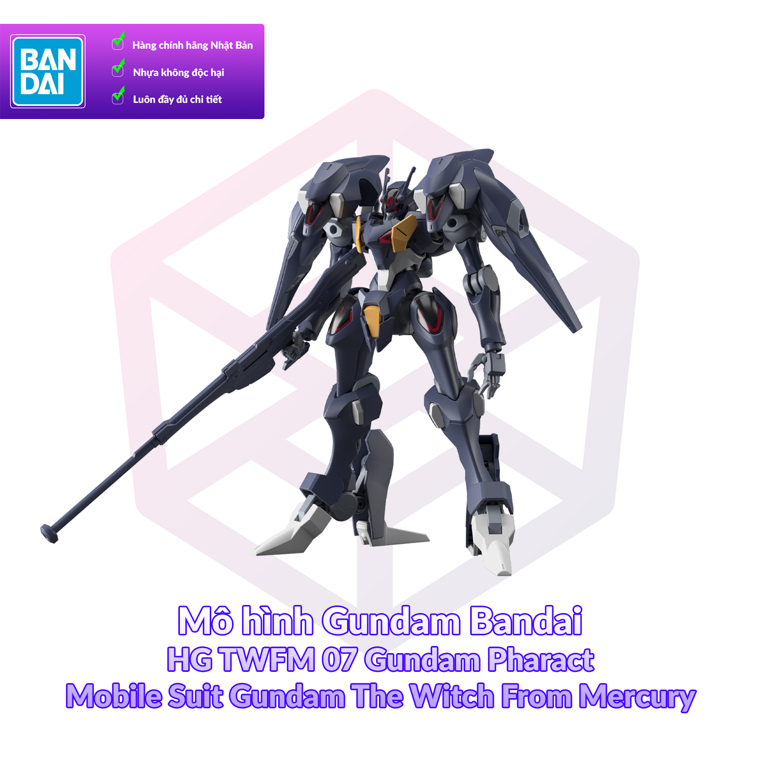 [7-11/12 VOUCHER 8%]Mô hình Gundam Bandai HG TWFM 07 Gundam Pharact 1/144 MS Gundam TWFM [GDB] [BHG]
