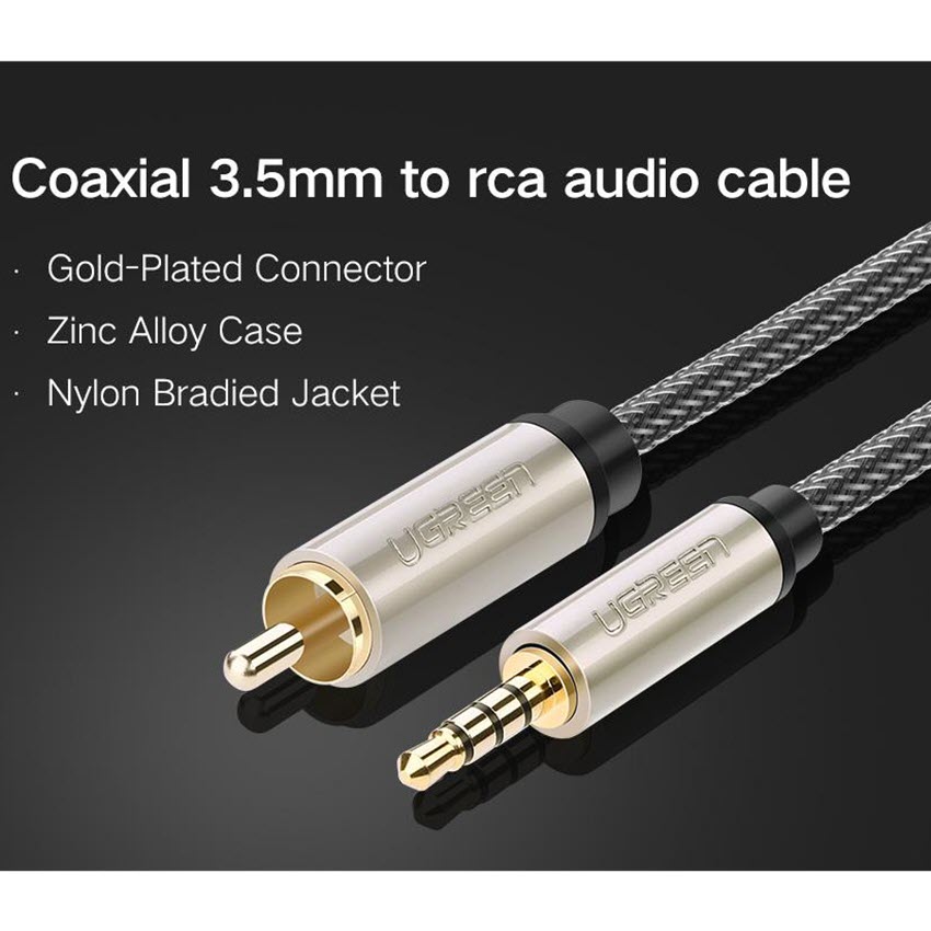 Dây loa Audio 3.5 ra Coaxial Ugreen 20731