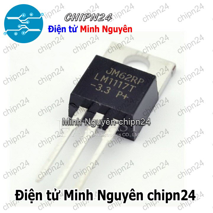 [2 con] (DIP) IC LM1117T-3.3V TO-220 (LM1117 3V3 1A) - HH000423
