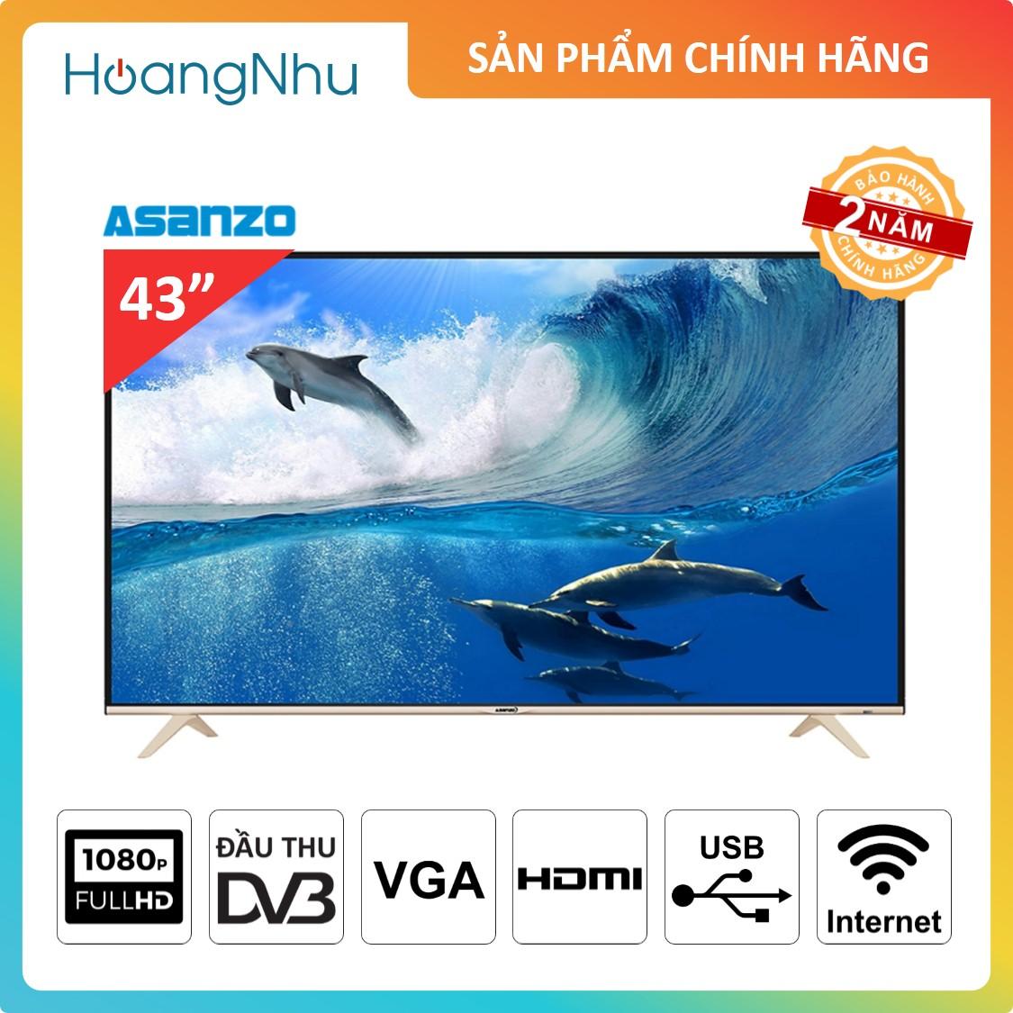 Bảng giá Smart TV Asanzo 43AS500 43 inch ( Full HD, wifi, tích hợp truyền hình KTS & Vệ tinh )