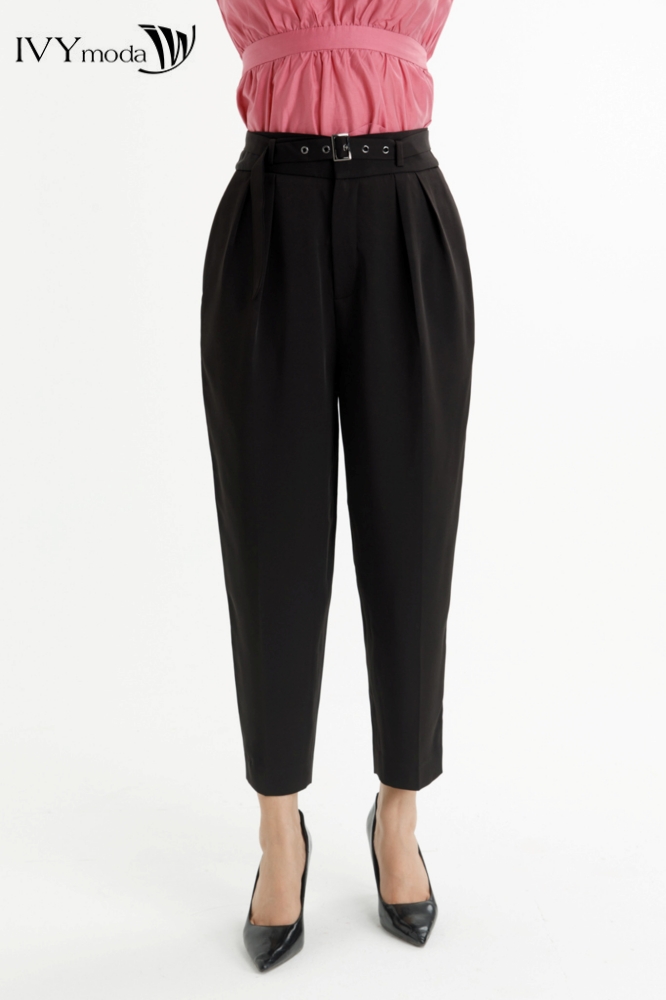 Quần baggy phối đai IVY moda MS 22M7779