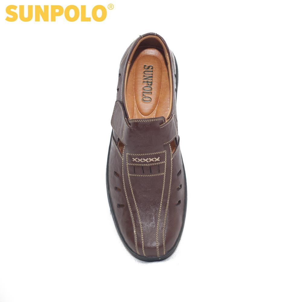 Giày Rọ Nam Da Bò SUNPOLO STA679 (Đen, Nâu)