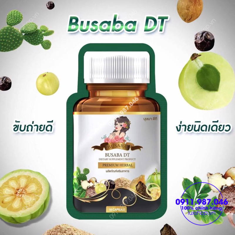 Viên uống khử mỡ,thải độc,giảm cân BUSABA -Thái Lan