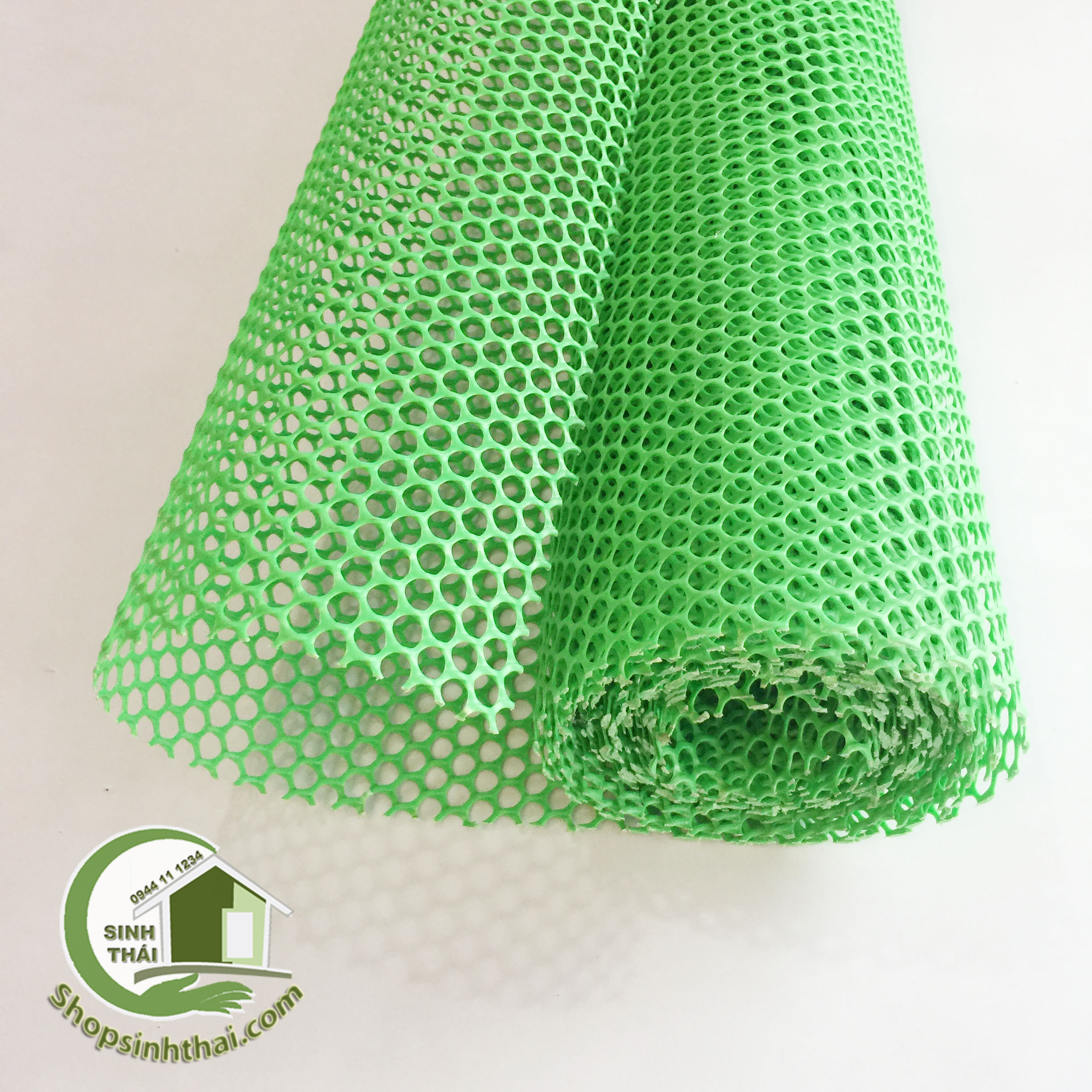 Lưới Nhựa Mắt Cáo Màu Xanh Lá Cây Khổ [ 1 mét x khổ 1 mét ]
