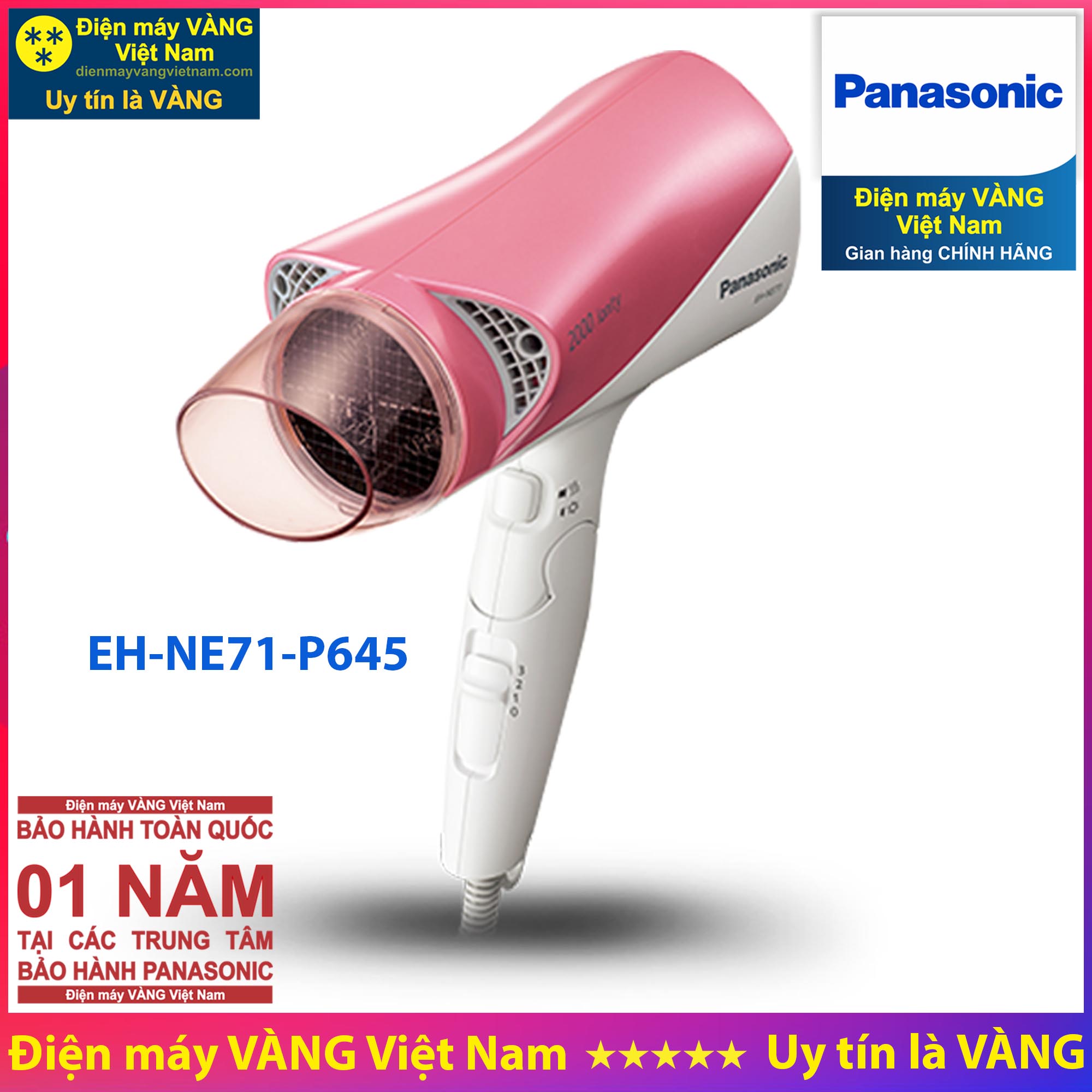 Máy sấy tóc Panasonic EH-NE71-P645 - Hàng chính hãng
