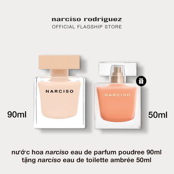 Deal Preorder từ 30/10 - 10/11 - Nước hoa Narciso Rodriguez Narciso Eau De Parfum Poudree 90ml (Tặng Ambrée 50ml)