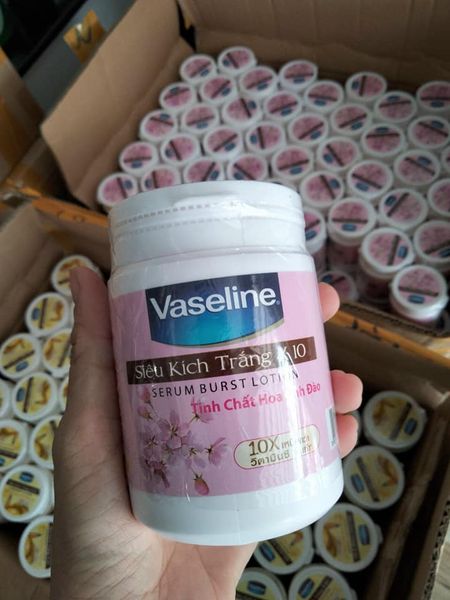 Kích trắng vaseline x10 250g