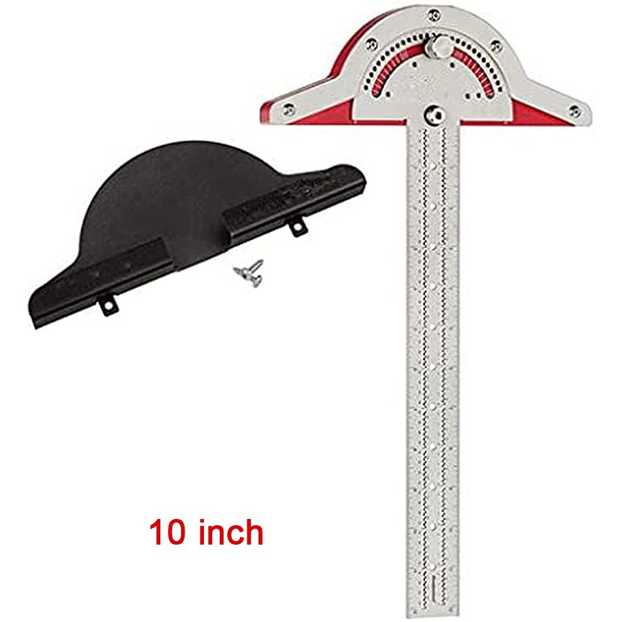 Adjustable Two-Arm Angle Measuring Ruler for Woodworking / Engineering / School / Office Use