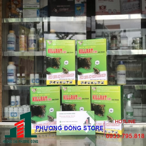 Thuốc diệt chuột Killrat 0.005% - diệt chuột hiệu quả chuột chết ngoài sáng