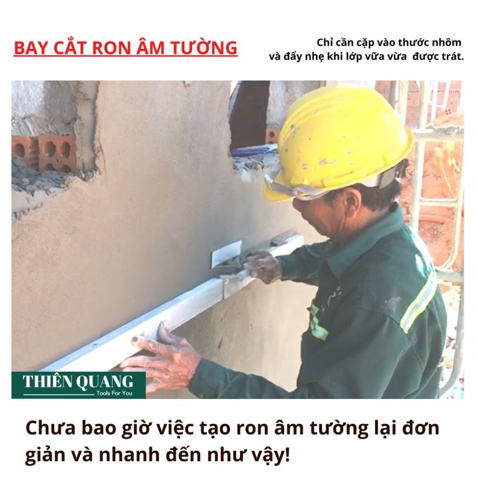 Bay cắt ron chỉ âm tường VUÔNG TRÒN