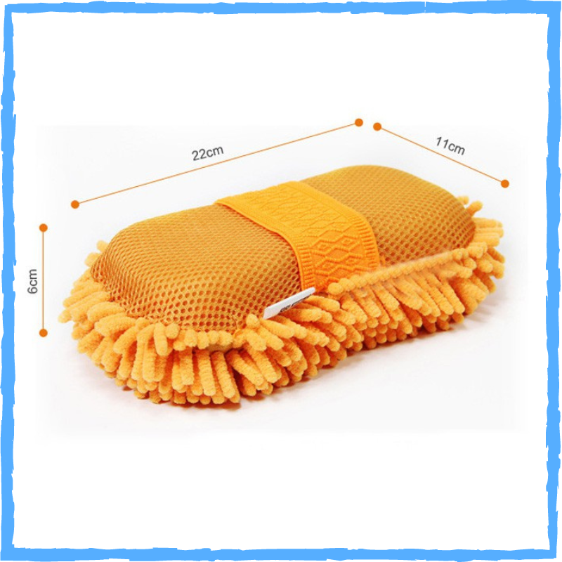 Miếng san hô rửa xe Microfiber siêu mịn tiện dụng (màu sắc ngẫu nhiên)