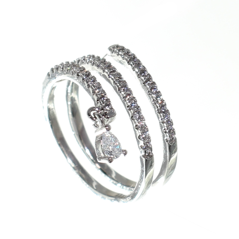 Nhẫn mạ Bạc cao cấp Tuesday Love MK373