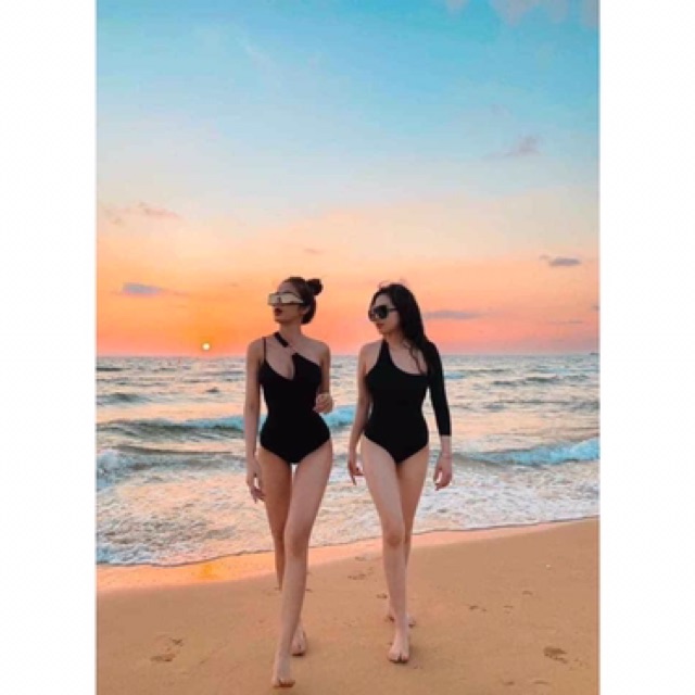 [HCM]Bikini 1 mảnh lệch vai phối khoen