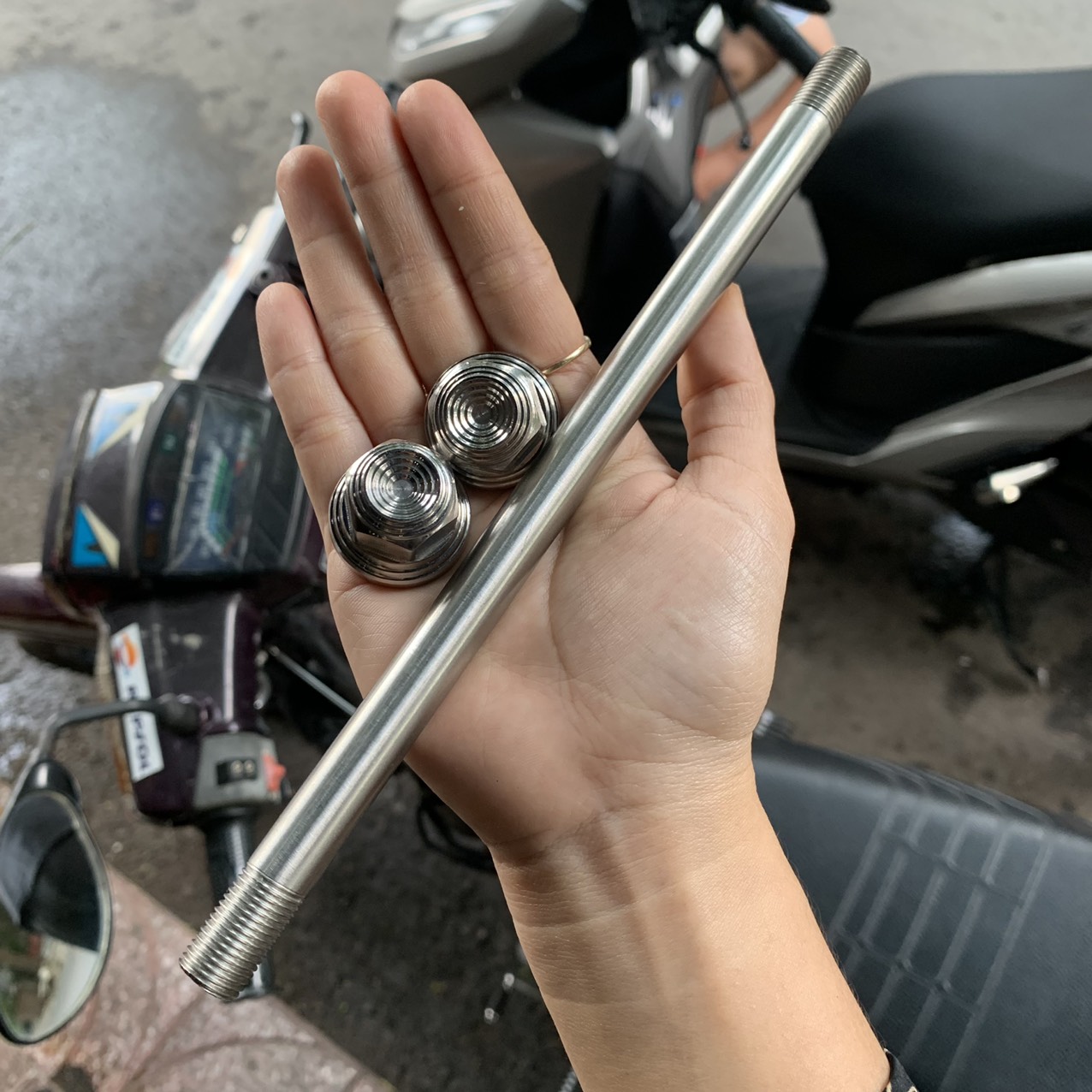 [HCM]CỐT + TÁN INOX 304 CHO EXCITER 135 - SIRIUS