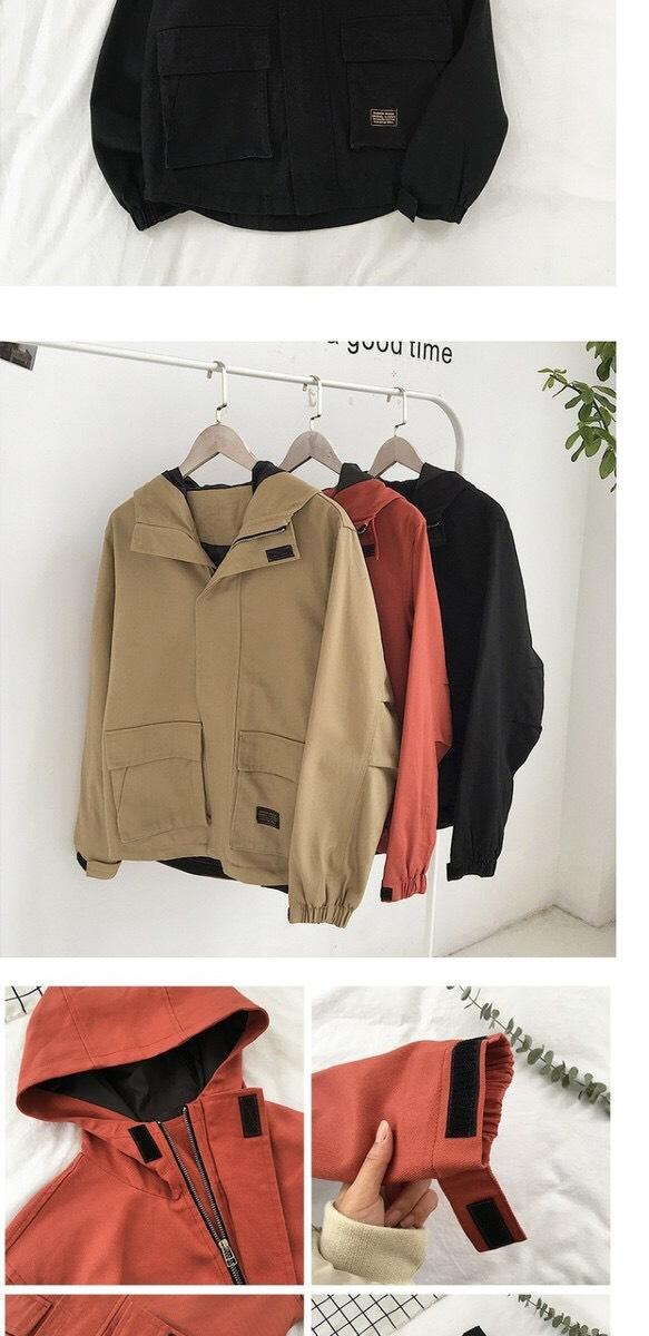 Áo khoác kaki túi hộp 2 lớp lót dù có túi trong TP768