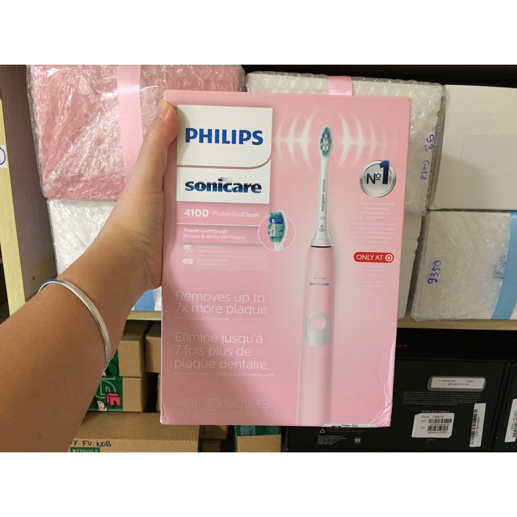 [CHÍNH HÃNG] Bàn chải đánh răng sóng âm Philips sonicare 4100