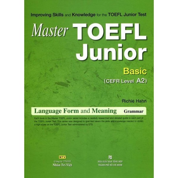 Sách - Master Toefl Junior Cefr Intermedicate Level A2 Basic (Không Cd Sách Học Tiếng Anh) - 9786045826218