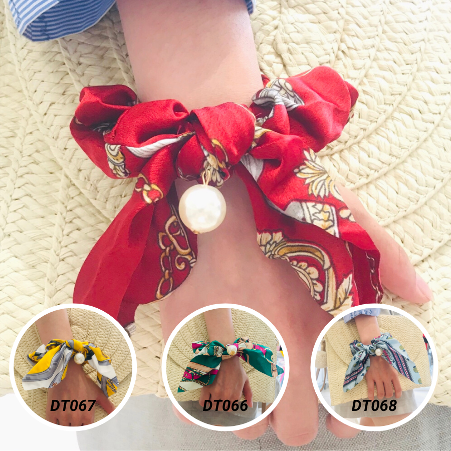 Khăn Turban Cột Tóc Turban Thắt Nơ Màu Đỏ Hàn Quốc - Mã DT001