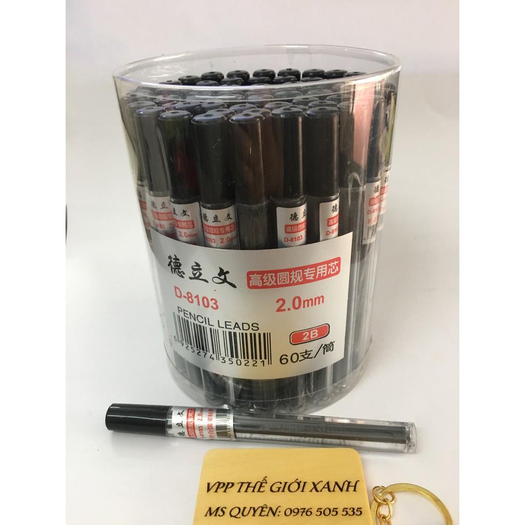 SET 10 ỐNG RUỘT CHÌ BẤM NGÒI LỚN 2MM (8103) ( 10 RUỘT CHÌ/ ỐNG)