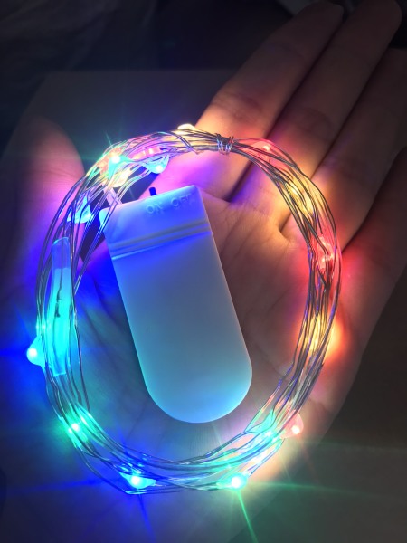 2m đèn led trang trí sử dụng 2 pin aa 1.5v đèn led dây đồng đèn đom đóm dùng trang trí giáng sinh trong nhà ngoài vườn sinh nhật năm mới