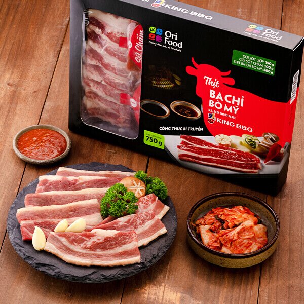 Combo Thịt Nướng Ba Chỉ Bò Mỹ (750g)