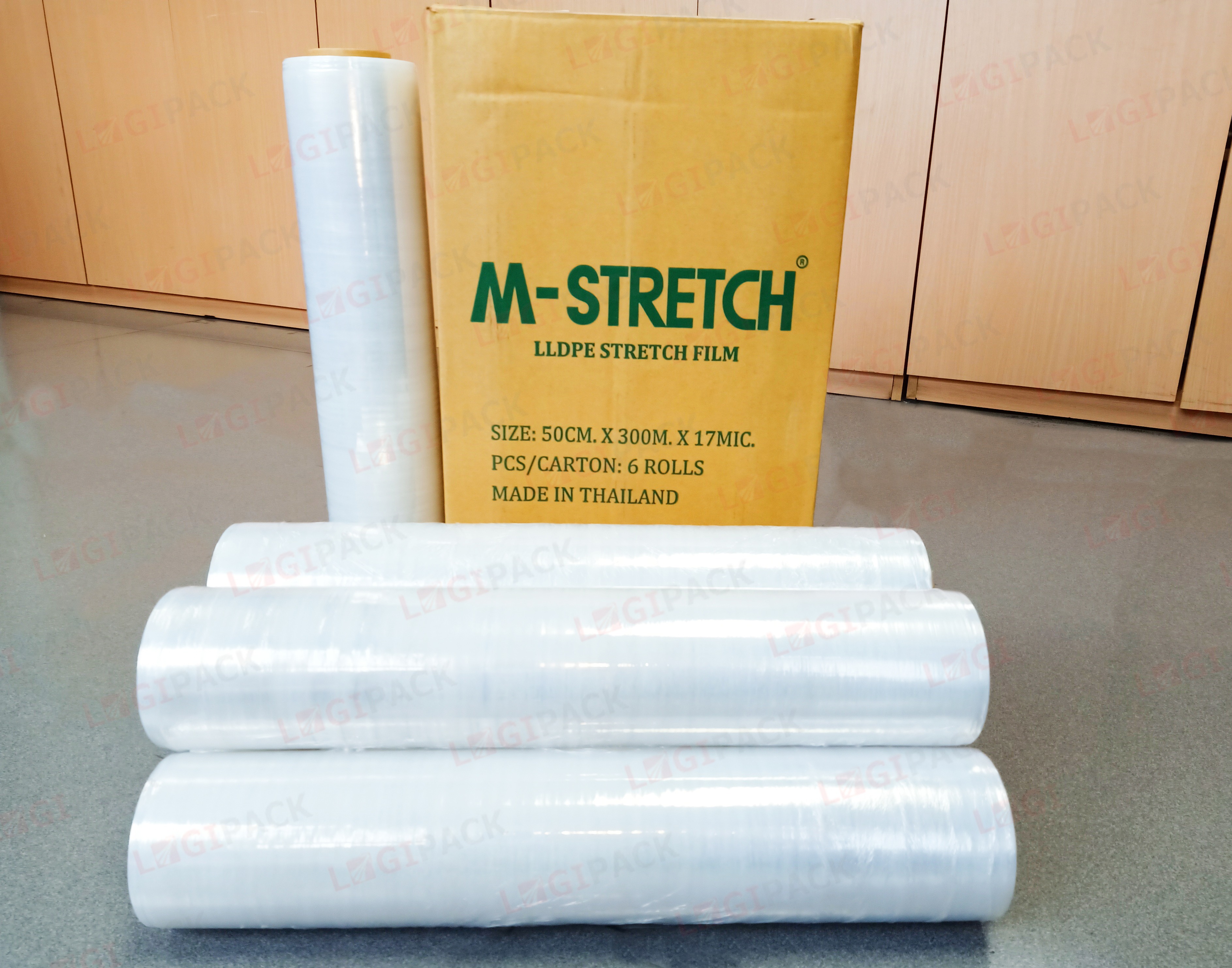 Màng PE M-Stretch (50cm x 300m x 17mic)
