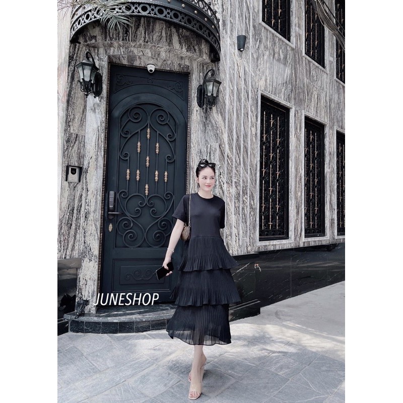 Váy dập li 3 tầng